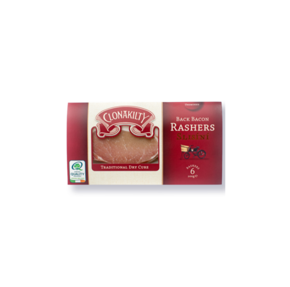 Clonakilty Dry Cure Back Bacon 200g